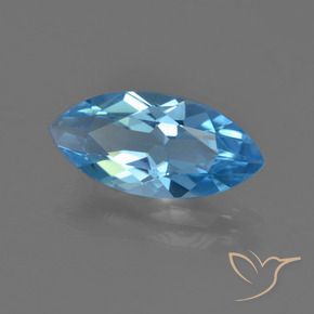3.22 ct Blue Topaz Stone, Natural Topaz in Marquise Facet Shape for Sale