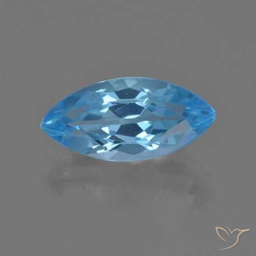 4.05ct Natural Swiss Blue Topaz, Marquise, VS