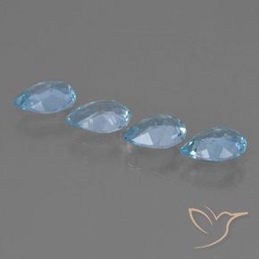 Topaz Gemstones in 7 x 5 mm (calibrated) Size for Sale, Topaz Stones in Sky Blue Color