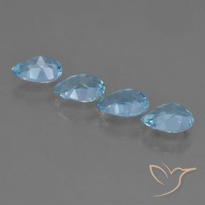 Topaz Gemstones in 7 x 5 mm (calibrated) Size for Sale, Topaz Stones in Sky Blue Color