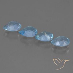 Topaz Gemstones in 7 x 5 mm (calibrated) Size for Sale, Topaz Stones in Sky Blue Color