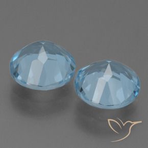Topaz Gemstones in 8.5 mm (calibrated) Size for Sale, Topaz Stones in Swiss Blue Color