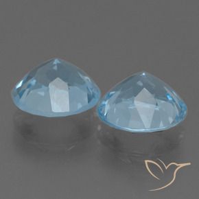 Topaz Gemstones in 8.5 mm (calibrated) Size for Sale, Topaz Stones in Sky Blue Color