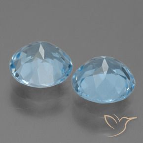 Topaz Gemstones in 8 mm (calibrated) Size for Sale, Topaz Stones in Sky Blue Color