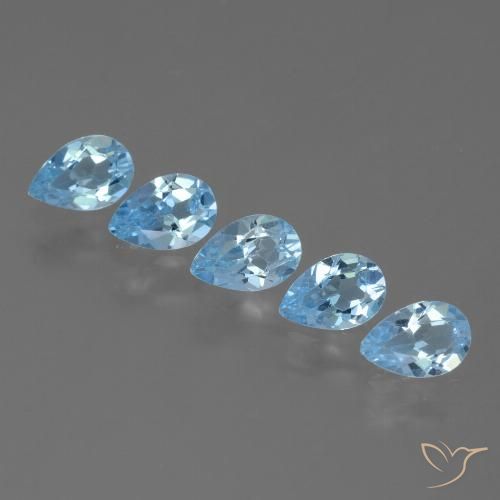 2.28ctw Natural Sky Blue Topaz, Pear Shape, VS