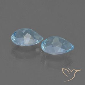 Topaz Gemstones in 7 x 5 mm (calibrated) Size for Sale, Topaz Stones in Sky Blue Color