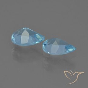Topaz Gemstones in 7 x 5 mm (calibrated) Size for Sale, Topaz Stones in Swiss Blue Color
