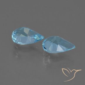 Topaz Gemstones in 7 x 5 mm (calibrated) Size for Sale, Topaz Stones in Swiss Blue Color