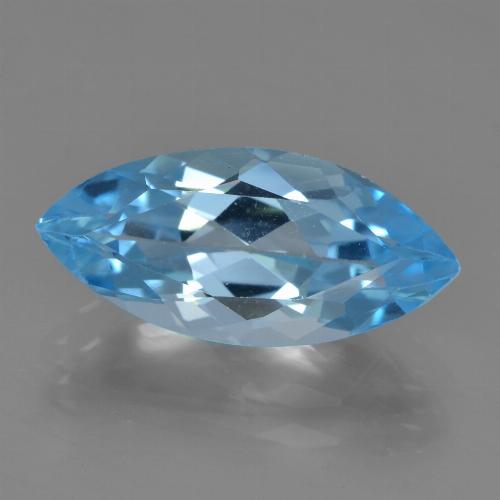 Sky Blue Topaz Gem - 3.9ct Marquise Facet (ID: 455559)