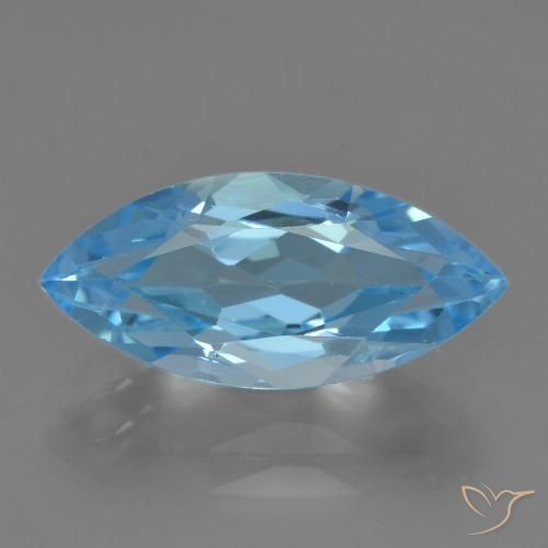3.62ct Natural Swiss Blue Topaz, Marquise, VVS-VS