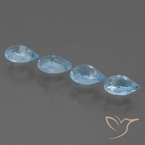 Topaz Gemstones in 6.2 x 4.2 mm Size for Sale, Topaz Stones in Swiss Blue Color