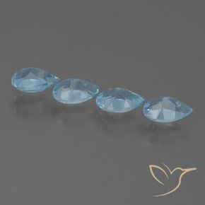 Topaz Gemstones in 6.2 x 4.2 mm Size for Sale, Topaz Stones in Swiss Blue Color
