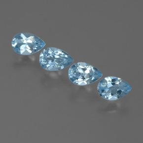 Azul Cielo Topacio Gema - 0.5ct Corte en forma de pera (ID: 455592)