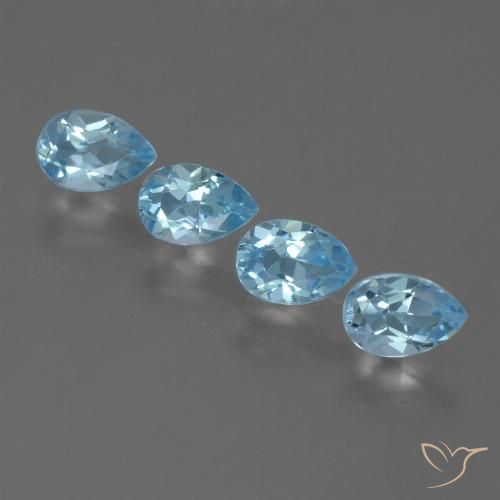 2.29ctw Natural Sky Blue Topaz, Pear Shape, VS