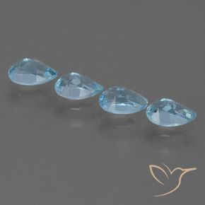 Topaz Gemstones in 6.2 x 4.2 mm Size for Sale, Topaz Stones in Sky Blue Color