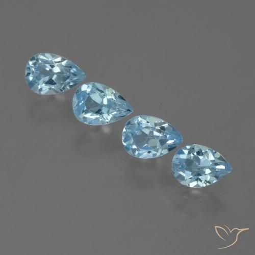 2.29ctw Natural Sky Blue Topaz, Pear Shape, VS