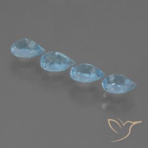 Topaz Gemstones in 6.1 x 4.2 mm Size for Sale, Topaz Stones in Sky Blue Color