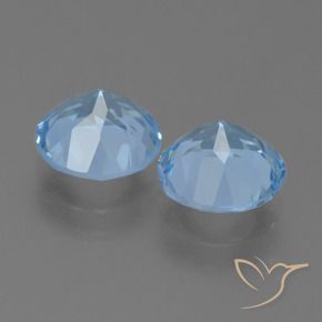 Topaz Gemstones in 8 mm (calibrated) Size for Sale, Topaz Stones in Sky Blue Color