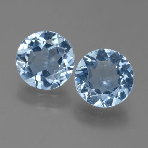 Sky Blue Topaz Gem - 2.1ct Round Facet (ID: 455596)