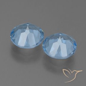 Topaz Gemstones in 8 mm (calibrated) Size for Sale, Topaz Stones in Sky Blue Color