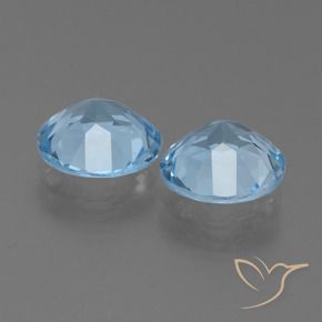 Topaz Gemstones in 8 mm (calibrated) Size for Sale, Topaz Stones in Sky Blue Color