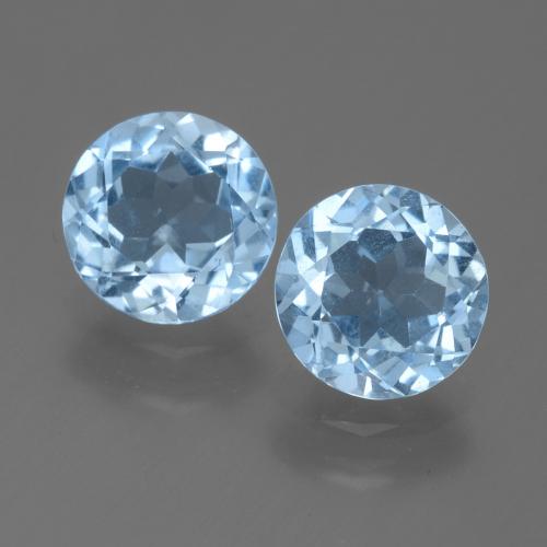 Sky Blue Topaz Gem - 2.1ct Round Facet (ID: 455604)