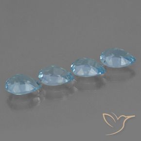 Topaz Gemstones in 7 x 5 mm (calibrated) Size for Sale, Topaz Stones in Sky Blue Color