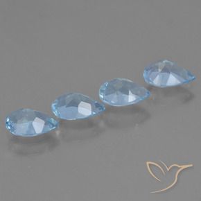 Topaz Gemstones in 7 x 5 mm (calibrated) Size for Sale, Topaz Stones in Sky Blue Color