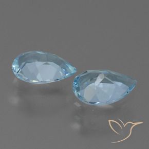 Topaz Gemstones in 7 x 5 mm (calibrated) Size for Sale, Topaz Stones in Sky Blue Color
