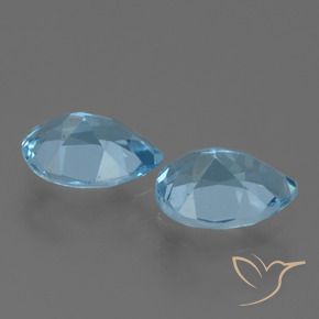 Topaz Gemstones in 7 x 5 mm (calibrated) Size for Sale, Topaz Stones in Sky Blue Color