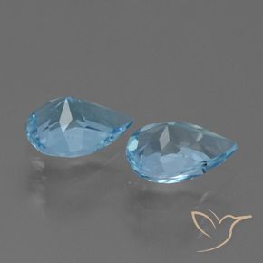 Topaz Gemstones in 7 x 5 mm (calibrated) Size for Sale, Topaz Stones in Sky Blue Color