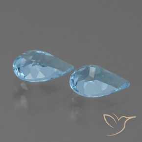 Topaz Gemstones in 7 x 5 mm (calibrated) Size for Sale, Topaz Stones in Swiss Blue Color