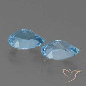 Topaz Gemstones in 7 x 5 mm (calibrated) Size for Sale, Topaz Stones in Sky Blue Color