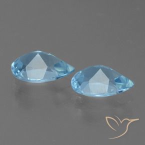 Topaz Gemstones in 7 x 5 mm (calibrated) Size for Sale, Topaz Stones in Sky Blue Color