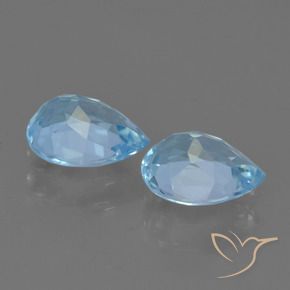 Topaz Gemstones in 7 x 5 mm (calibrated) Size for Sale, Topaz Stones in Sky Blue Color