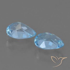 Topaz Gemstones in 7 x 5 mm (calibrated) Size for Sale, Topaz Stones in Sky Blue Color