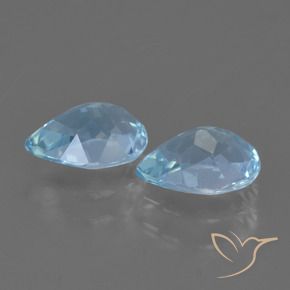 Topaz Gemstones in 7 x 5 mm (calibrated) Size for Sale, Topaz Stones in Sky Blue Color