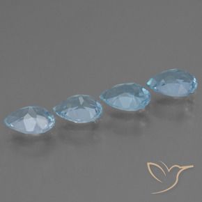 Topaz Gemstones in 7 x 5 mm (calibrated) Size for Sale, Topaz Stones in Sky Blue Color