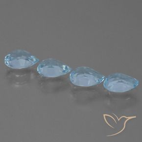Topaz Gemstones in 7 x 5 mm (calibrated) Size for Sale, Topaz Stones in Sky Blue Color