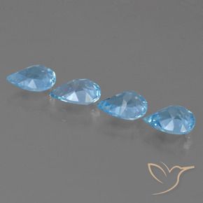 Topaz Gemstones in 7 x 5 mm (calibrated) Size for Sale, Topaz Stones in Sky Blue Color