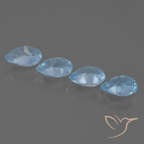 Topaz Gemstones in 7 x 5 mm (calibrated) Size for Sale, Topaz Stones in Sky Blue Color
