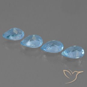 Topaz Gemstones in 7 x 5 mm (calibrated) Size for Sale, Topaz Stones in Sky Blue Color