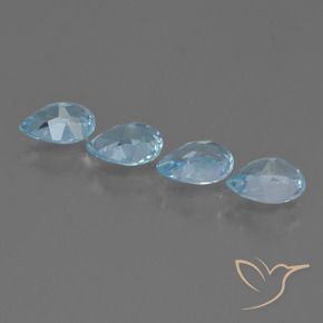 Topaz Gemstones in 7 x 5 mm (calibrated) Size for Sale, Topaz Stones in Sky Blue Color