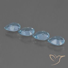 Topaz Gemstones in 7 x 5 mm (calibrated) Size for Sale, Topaz Stones in Sky Blue Color