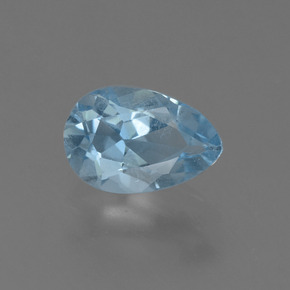 Azul Cielo Topacio Gema - 0.9ct Corte en forma de pera (ID: 455769)