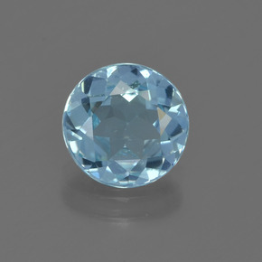 Свисс-Блю Топаз Камень - 2ct Круглая Фасетная Огранка (ID: 455800)