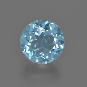 Swiss Blue Topas Edelstein - 2.4ct Rund Facettenschliff (ID: 455802)