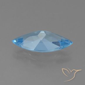 Topaz Gemstone in 14.8 x 7.1 mm Size for Sale, Topaz Stone in Swiss Blue Color