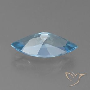 Topaz Gemstone in 15.2 x 7.3 mm Size for Sale, Topaz Stone in Swiss Blue Color