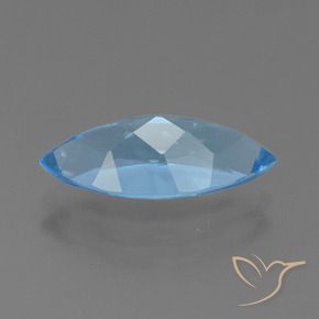 Topaz Gemstone in 15.3 x 7.3 mm Size for Sale, Topaz Stone in Swiss Blue Color